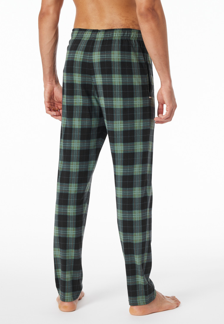 Loungehose lang Organic Cotton Blätterprint mehrfarbig - Mix+Relax