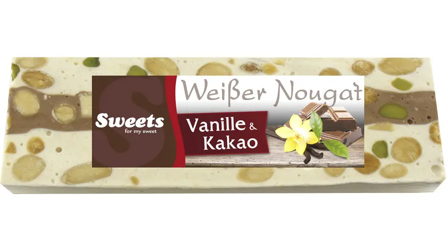 Odenwälder Marzipan Weißer Nougat mit Vanille & Kakao 150 g