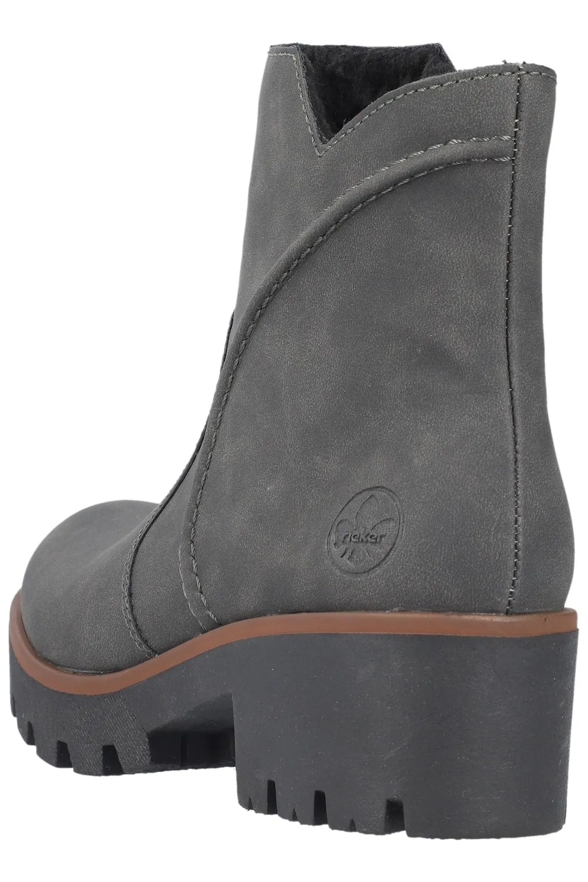 Rieker  Stiefelette - Grau - Blockabsatz