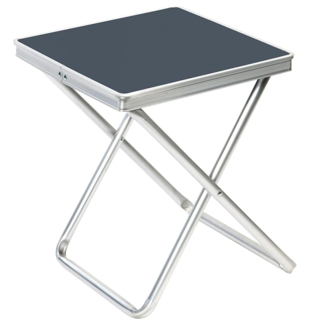 Camp Gear Campingstuhl Campingstuhl Klapphocker Grau Aluminium 1404346