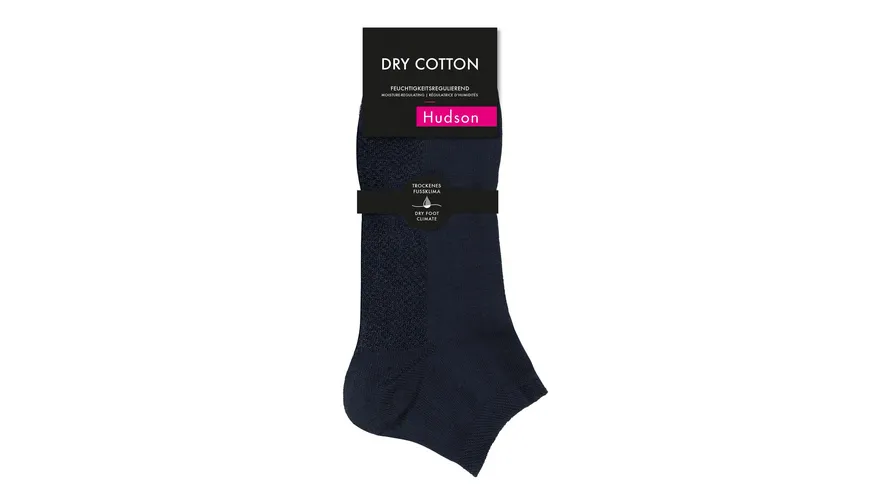 Hudson Herren Kurzsocken Dry Cotton black