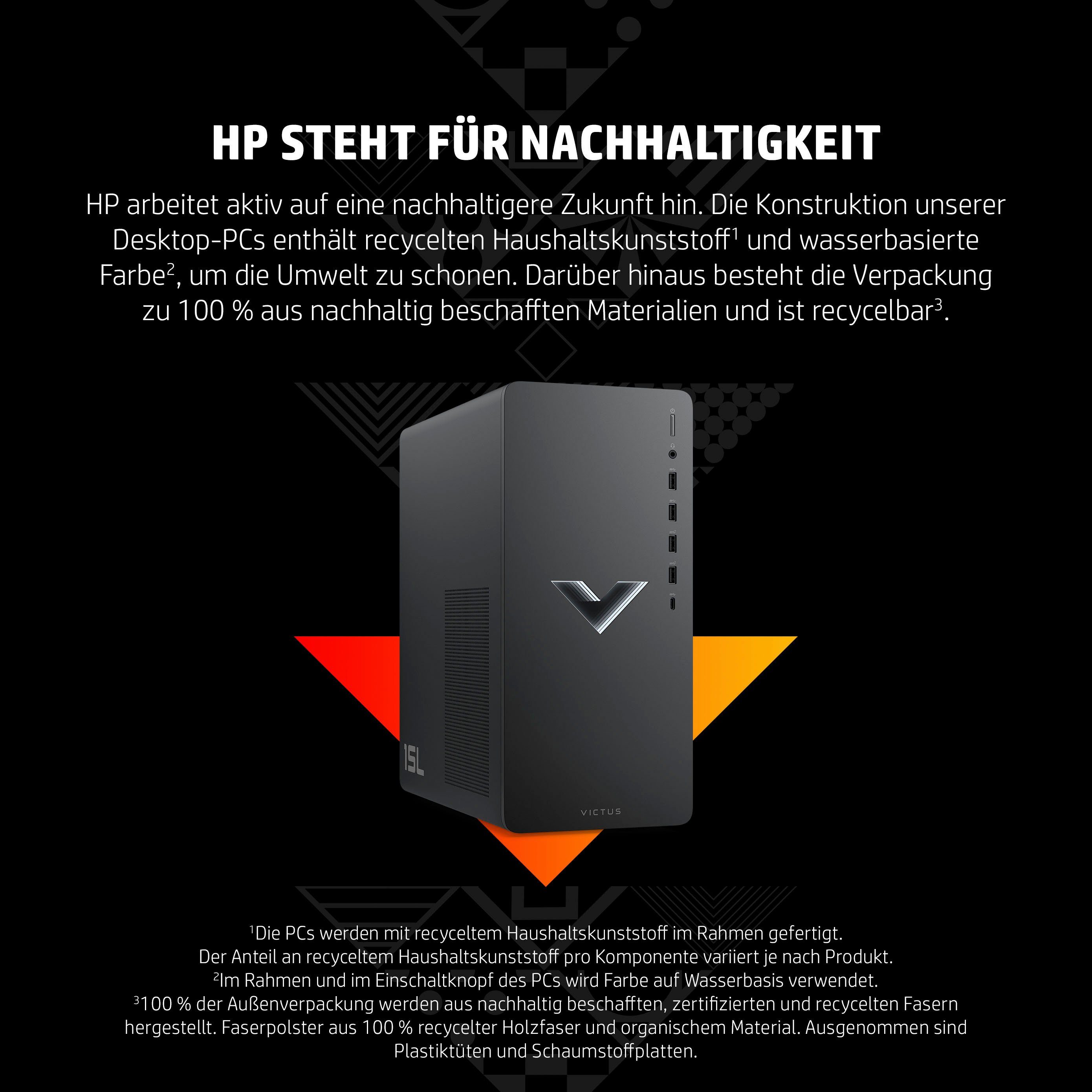 HP Victus TG02-1212ng Gaming-PC (Intel Core i7 13700F, GeForce RTX 4060 Ti, 32 GB RAM, 1000 GB HDD, 1000 GB SSD, Luftkühlung)