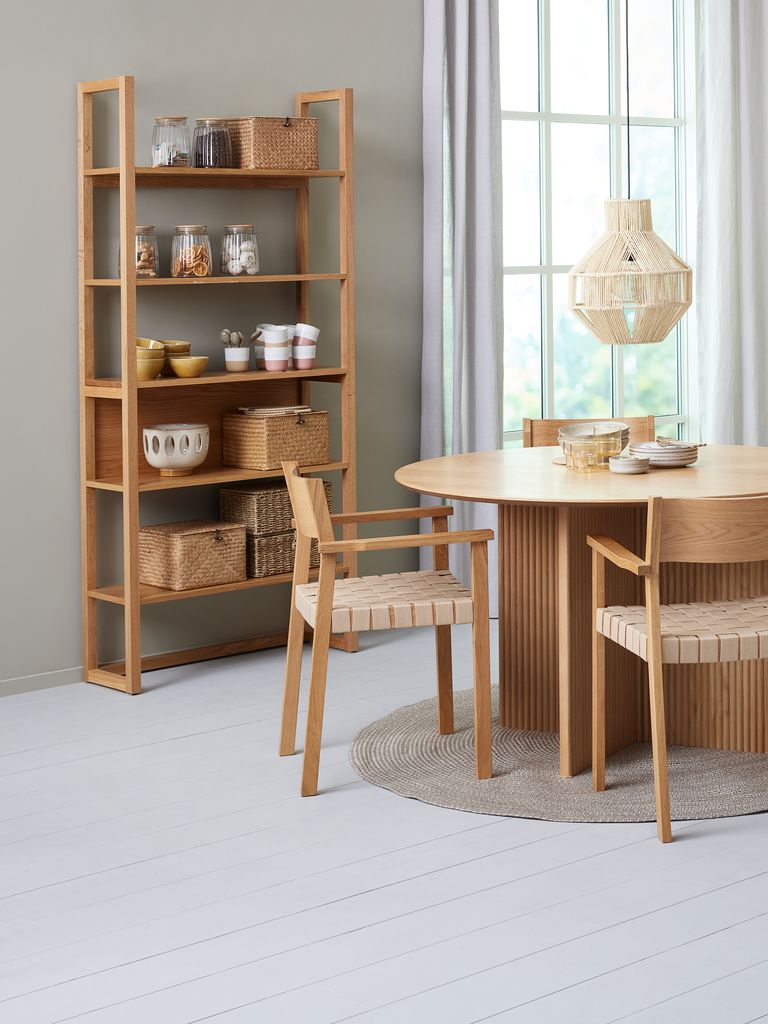 RY RY bookcase 5 shelves oak