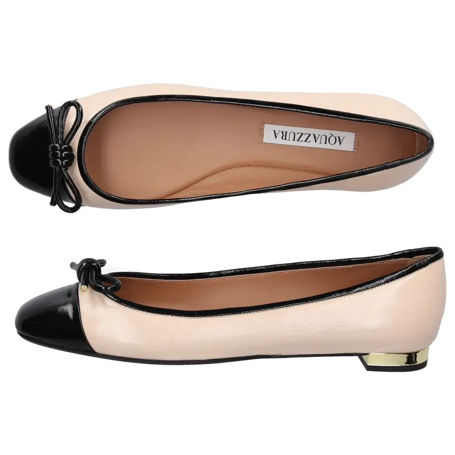 Aquazzura - Ballerinas par Nappaleder - beige