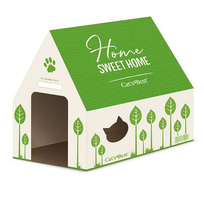 Cat's Best Original Katzenstreu mit Katzenhaus