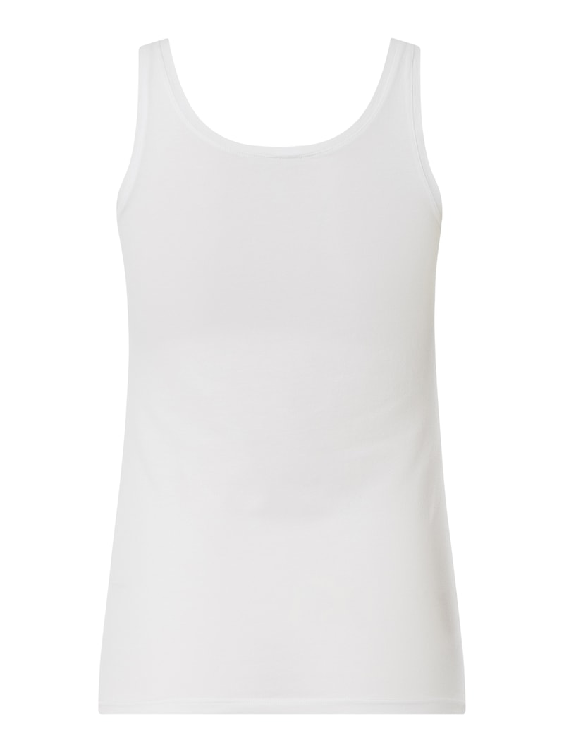 Tanktop mit Stretch-Anteil in weiß