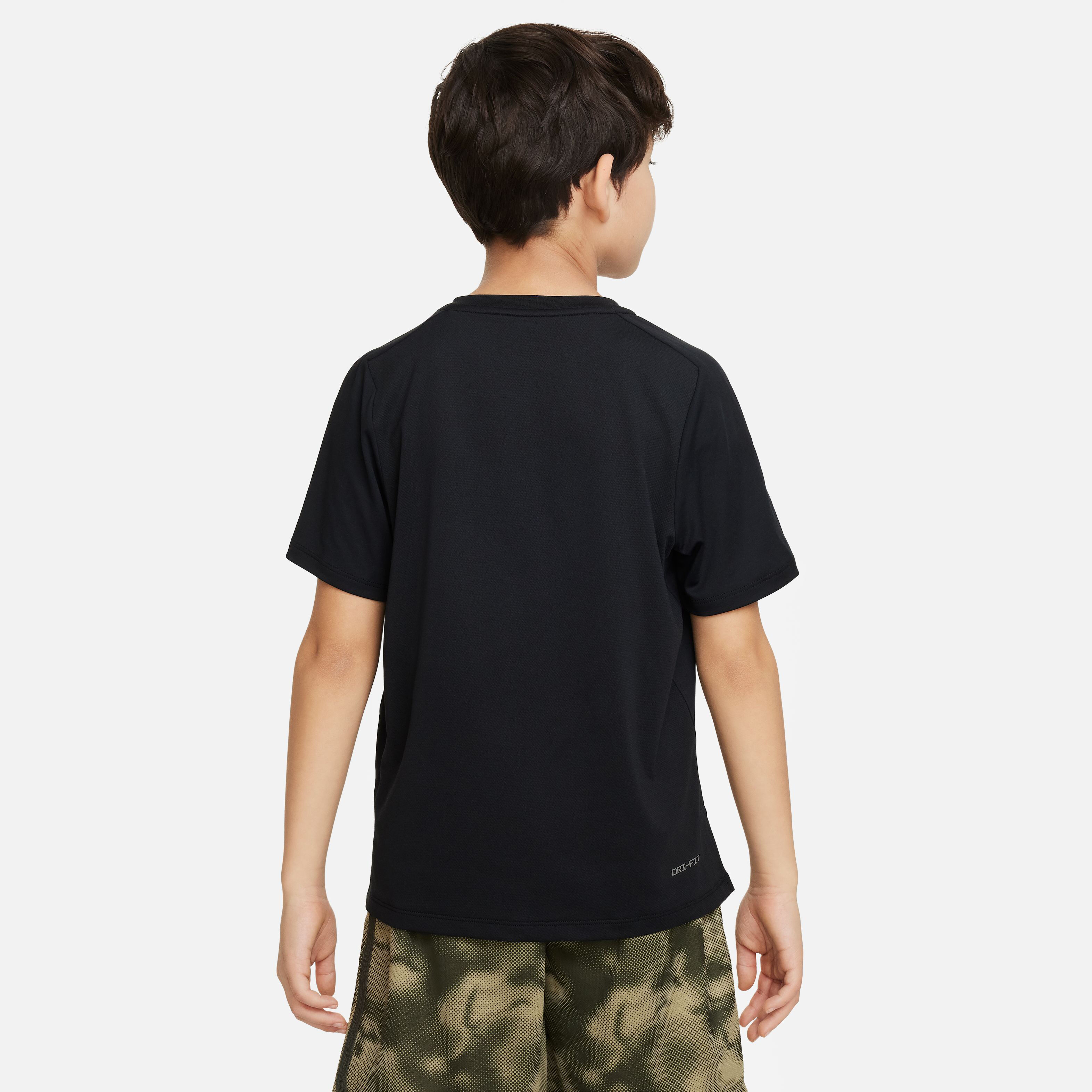 Dri-Fit Multi Tech Laufshirt Jungen - Schwarz