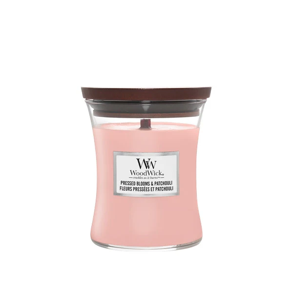 Timeglasslys Pressede blomster og patchouli - Duftlys