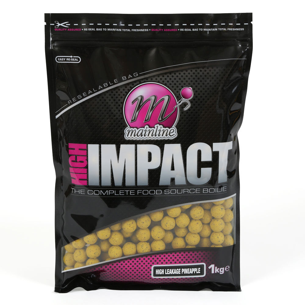 Mainline High Impact Carp Boilies H/L Pineapple 20mm