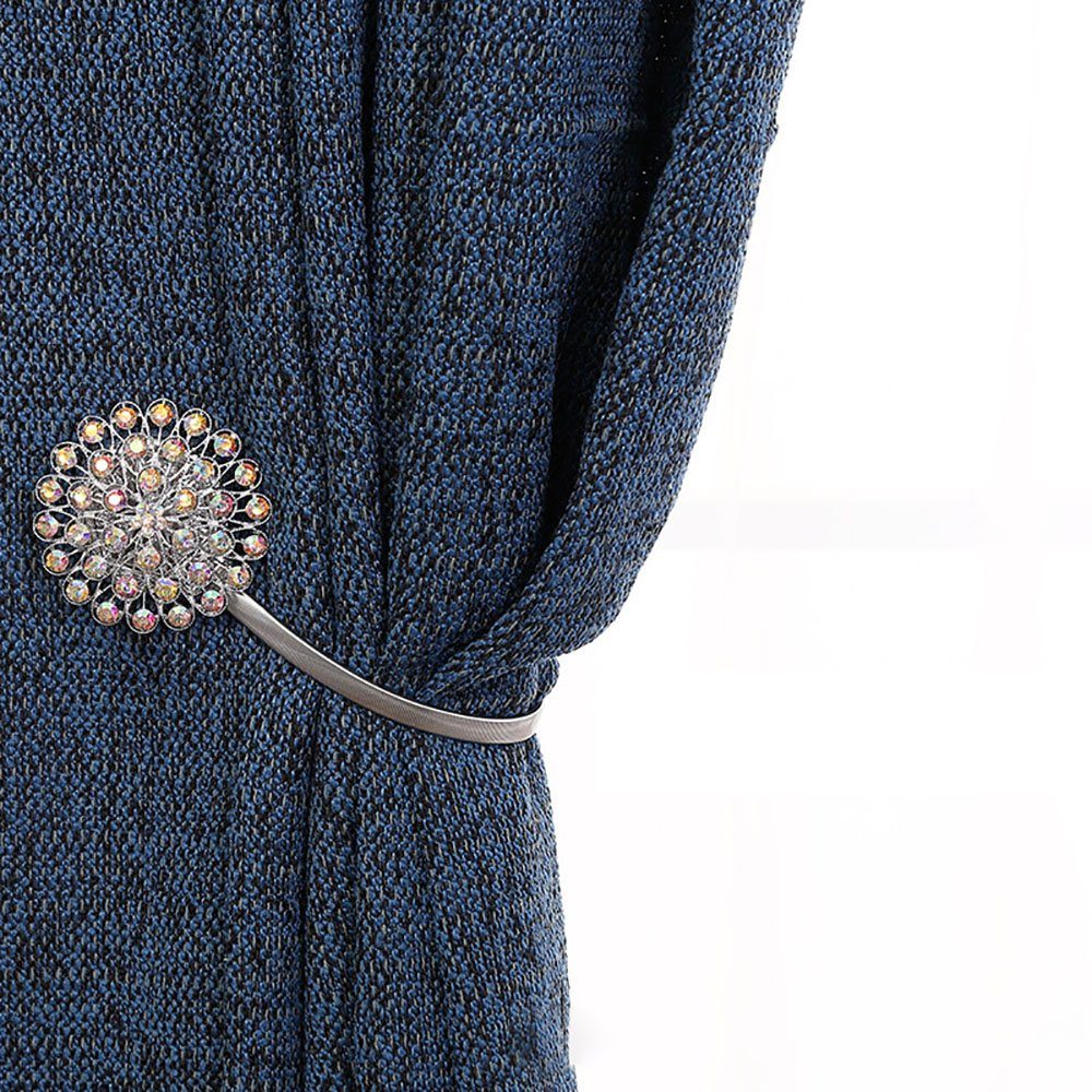 Raffhalter Glitzernd Kristallene Blume Vorhang Raffhalter Dehnbar, SCOHOME, (1-tlg)