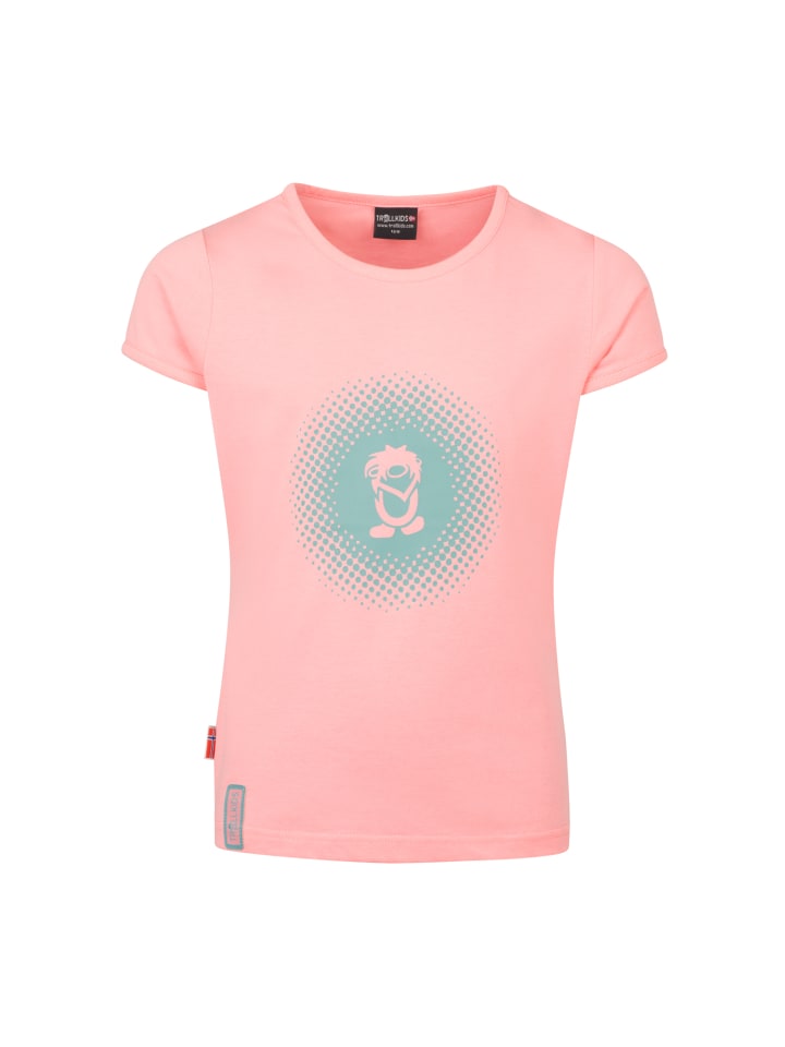 Trollkids Funktionsshirt Logo in peony rose günstig kaufen