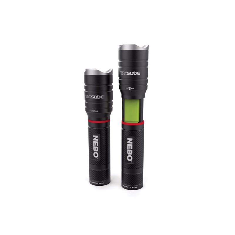 LED-Taschenlampe NEBO TAC SLYDE 200 Lumen COB LED + 300 Lumen LED