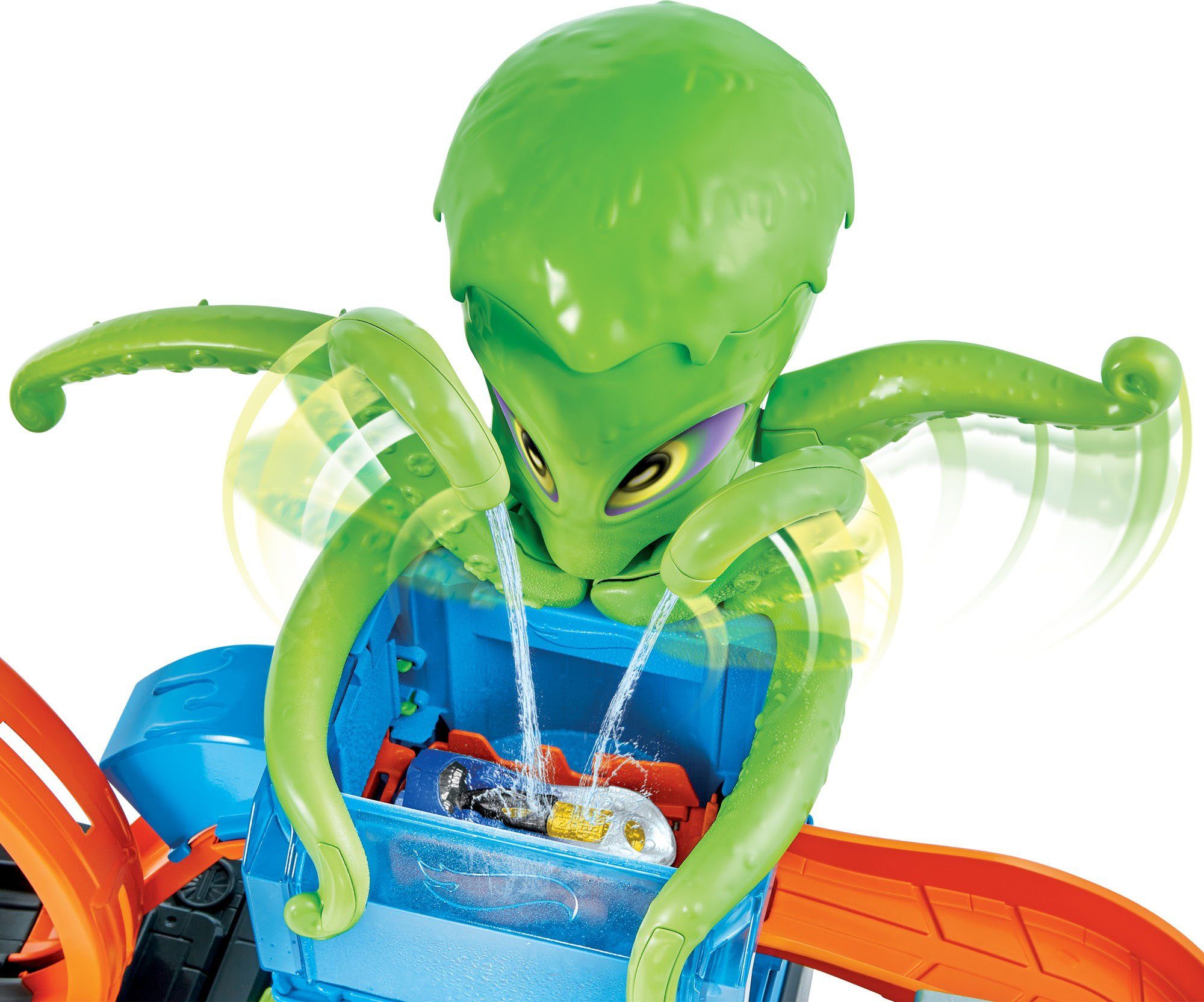 Hot Wheels Spiel-Gebäude Color Reveal Autowaschanlage, inkl. 1 Farbwechsel-Spielzeugauto