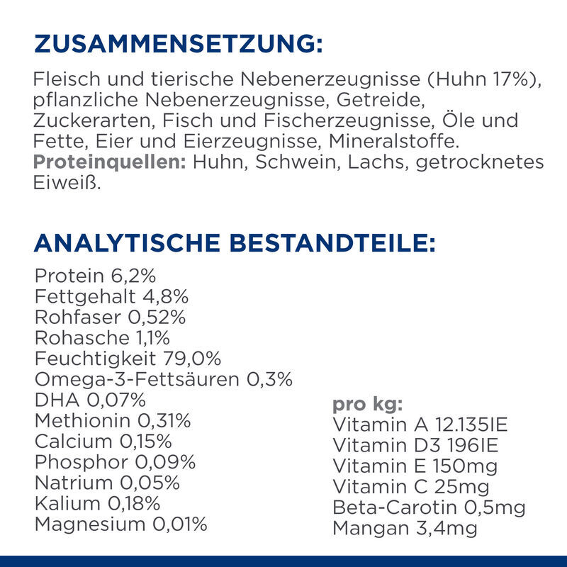 Hill's Nierendiät Hill's Prescription Diet k/d + Mobility Feline mit Huhn 24x85 g