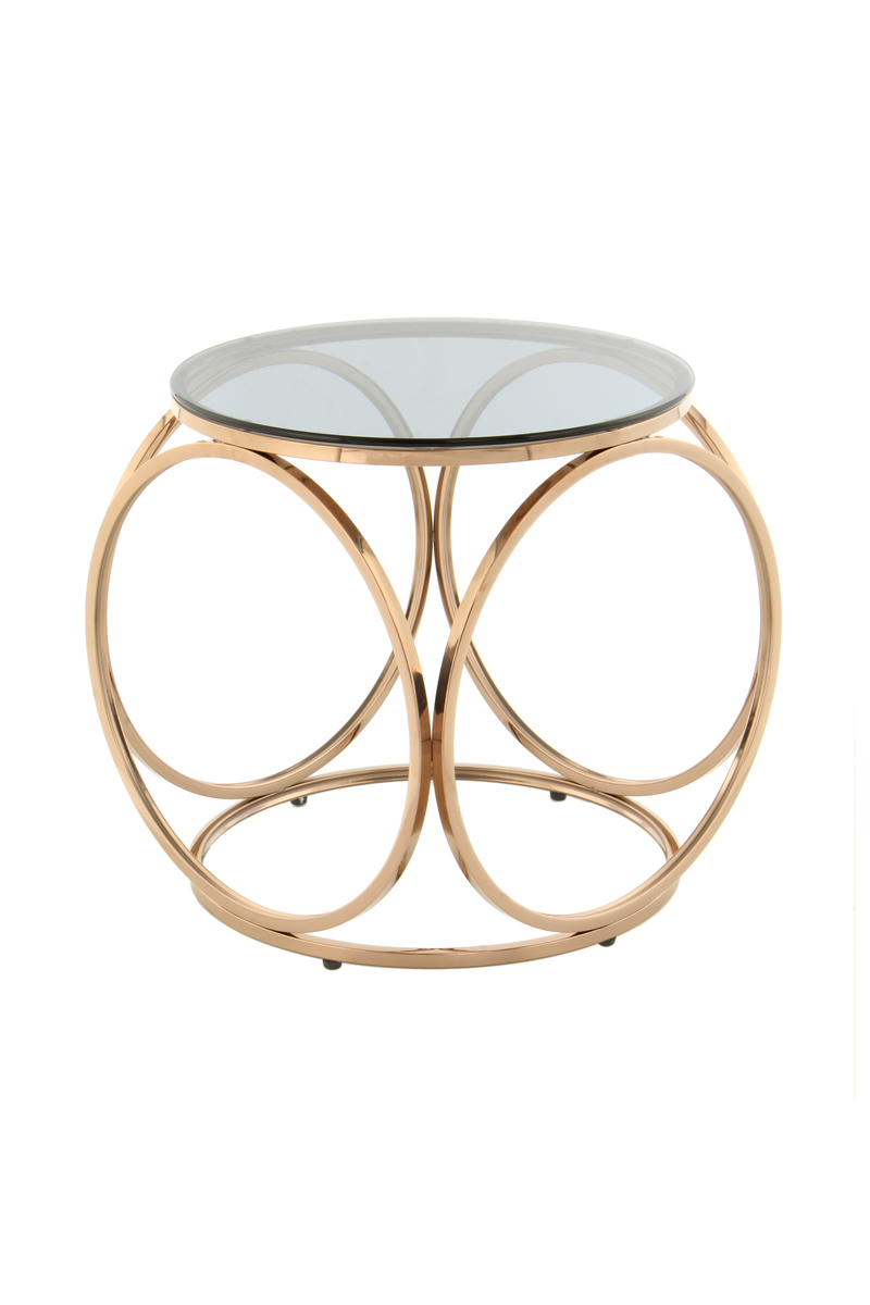 Kayoom Beistelltisch Whitney 225 Grau / Roségold
