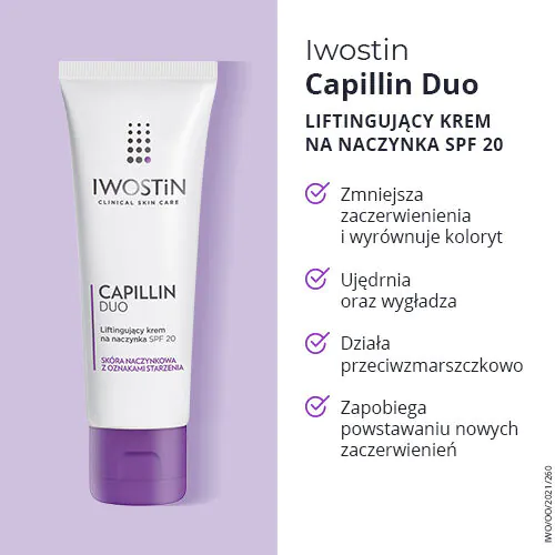 Iwostin Capillin Duo krema za učvršćivanje kapilara SPF 20