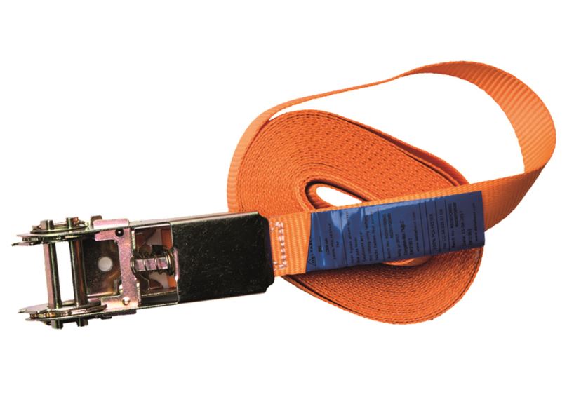 Delta CO.SR.025.10.OR Omsnoerband met ratel 25mm x 10 meter Oranje