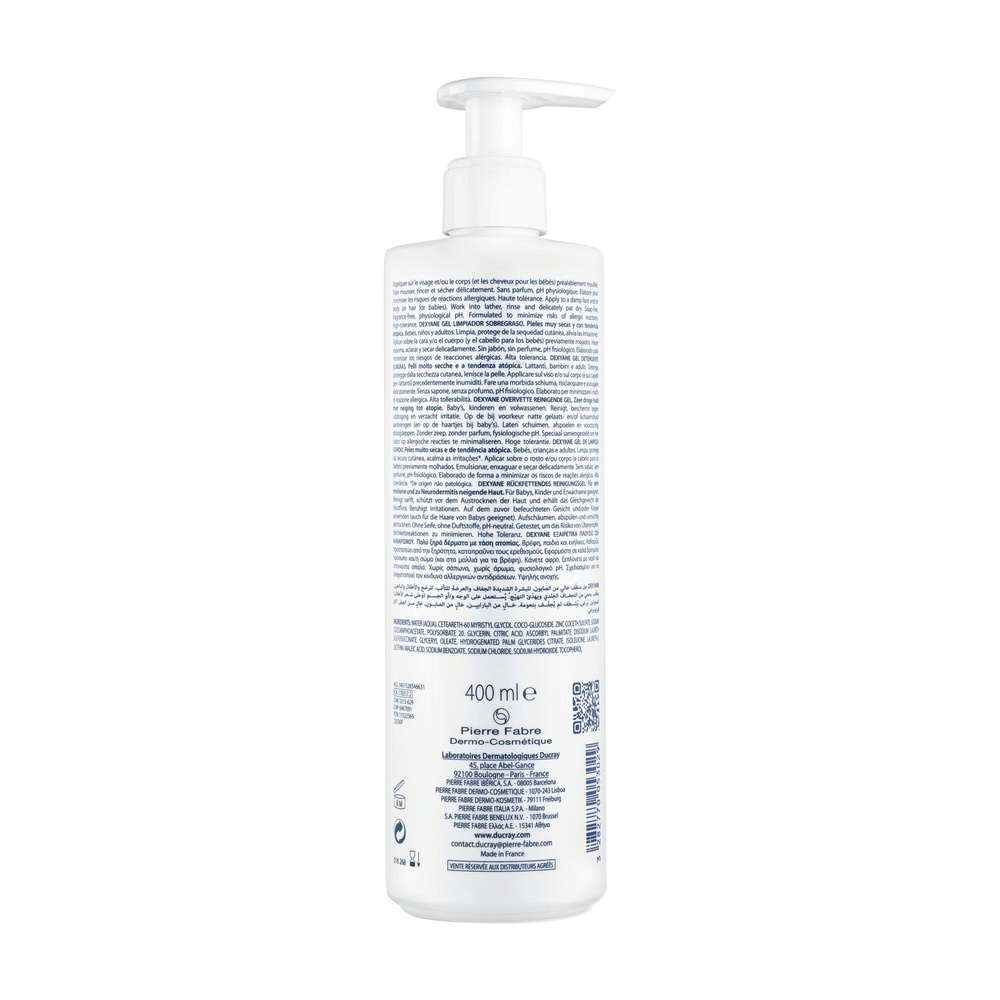Ducray Dexyane Gel Nettoyant 400 ml Gel nettoyant