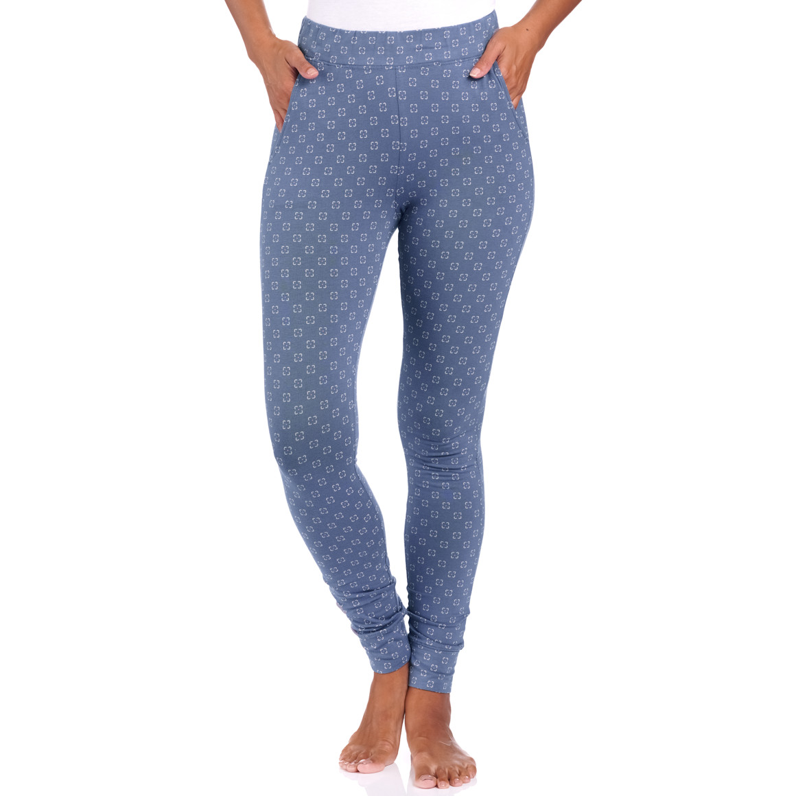 Damen Schlafhose mit Allover-Muster
