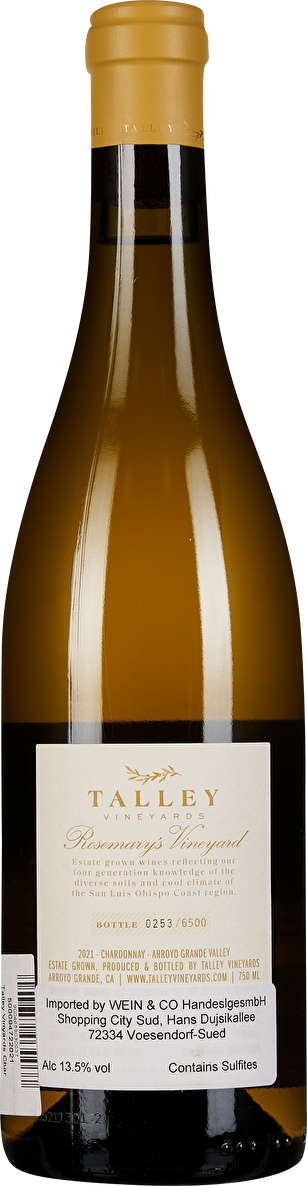 Talley Vineyards Rosemarys Chardonnay Arroyo Grande Valley 2021