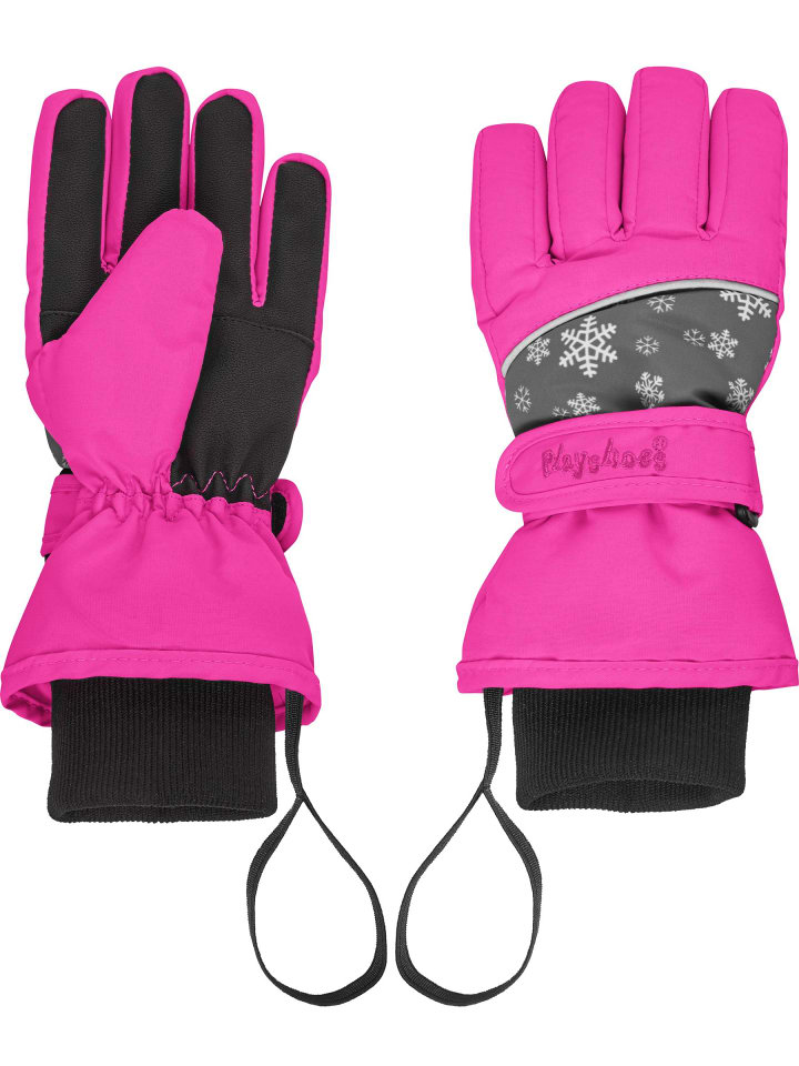 Playshoes Finger-Handschuh Schneeflocken in Pink günstig kaufen