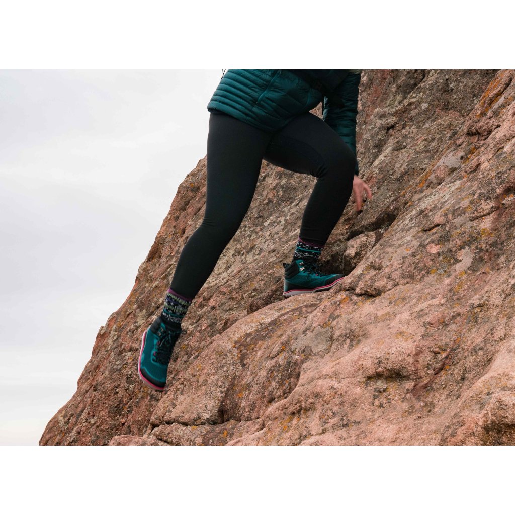 Xero Shoes Scrambler Mid Deep Lake/ Fuchsia W Outdoor Barfuß-Stiefeletten