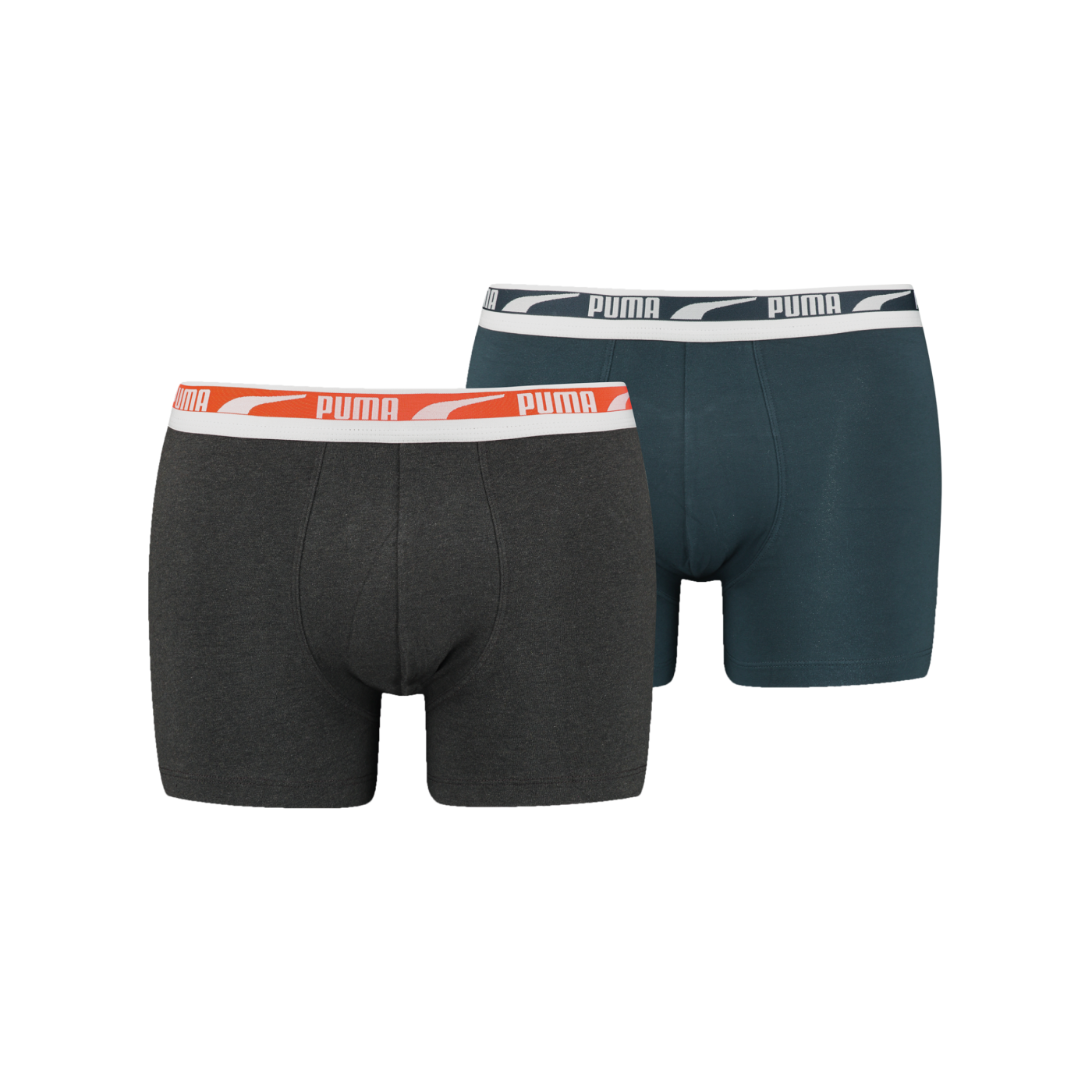 PUMA Multi Logo Boxer 2er Pack Rot Grau F007