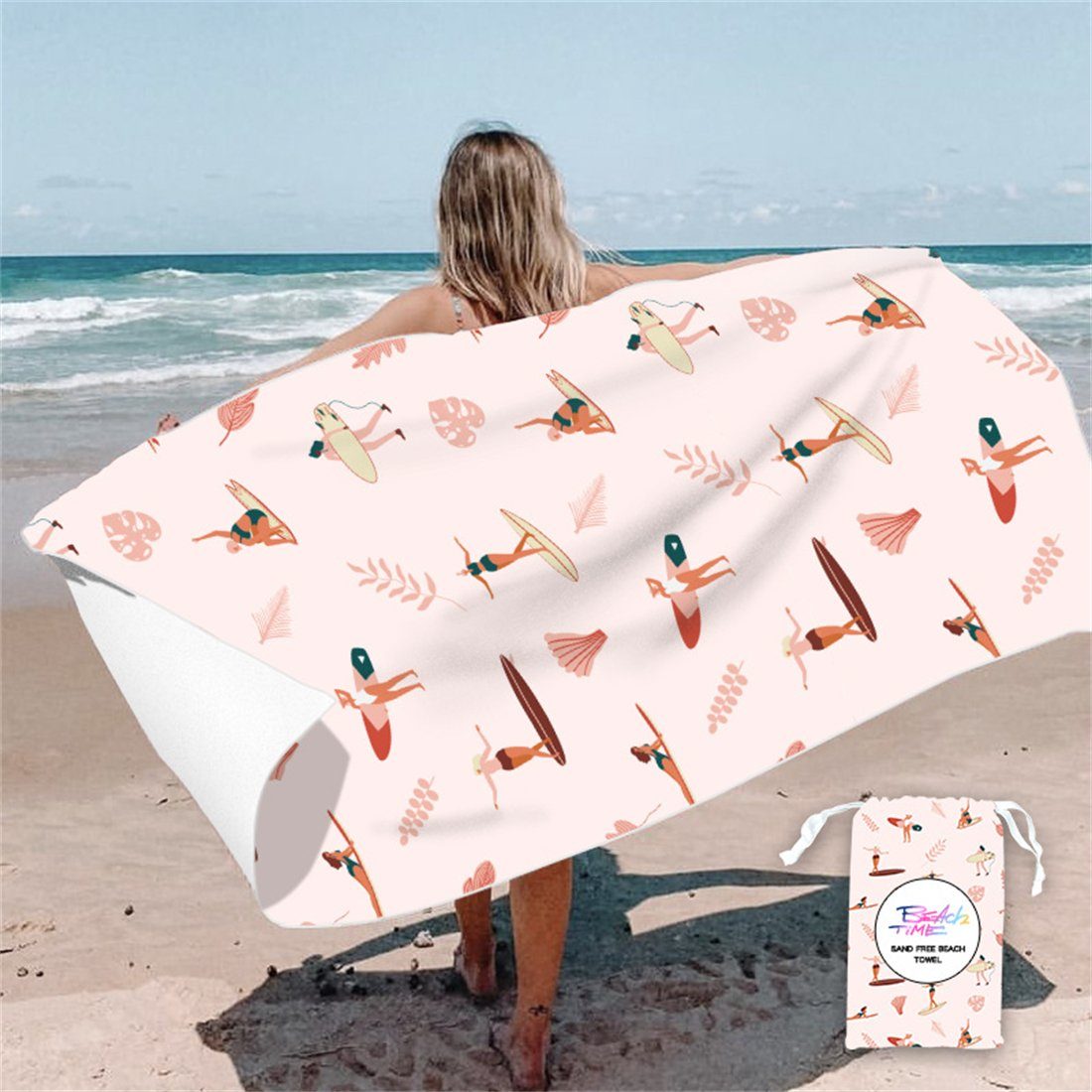 YOOdy~ Strandtücher Strandtuch,strandhandtuch (1-St), 80 x 160 cm,schnell trocknet