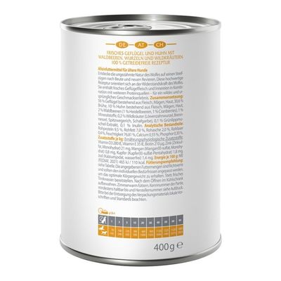 Wolf of Wilderness Senior 6 x 400 g - Mit viel frischem Geflügel