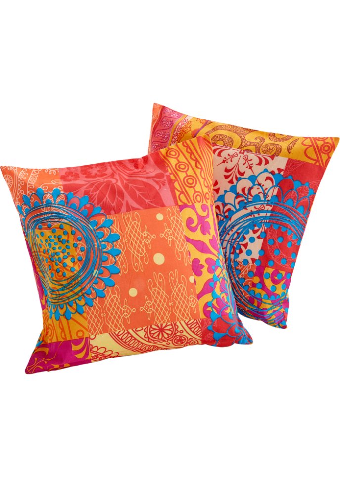 Tagesdecke mit Patchwork Druck