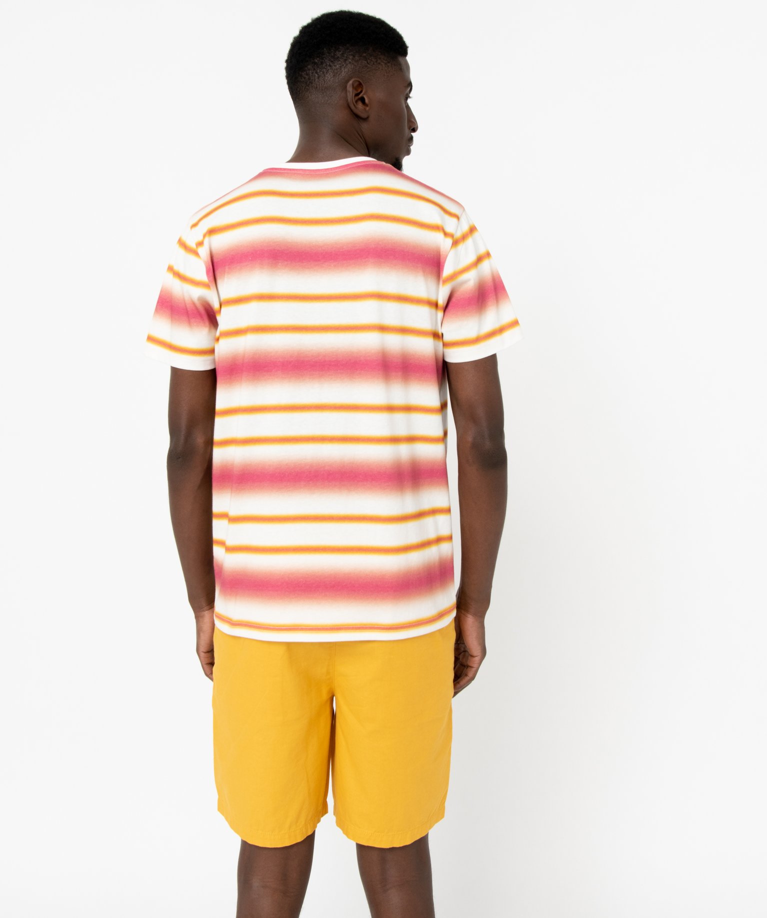 Tee-shirt à manches courtes et rayures fantaisie homme raye | GEMO