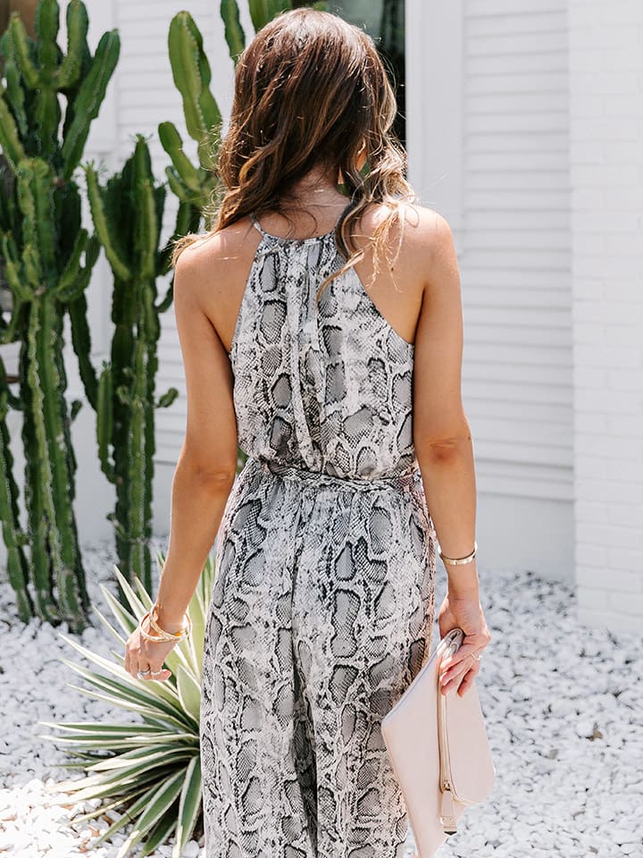 Milan Kiss Jumpsuit in Grau/ Bunt günstig kaufen