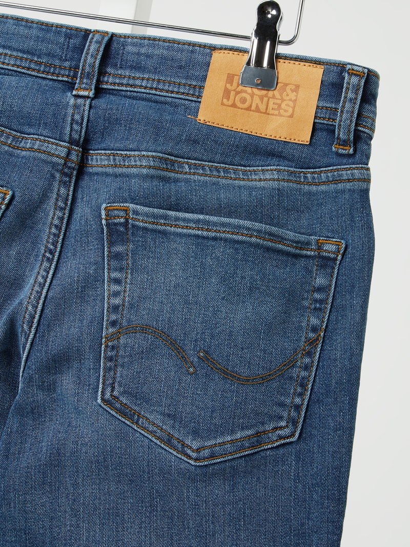 Slim Fit Jeans mit Stretch-Anteil Modell 'Glenn' in jeans