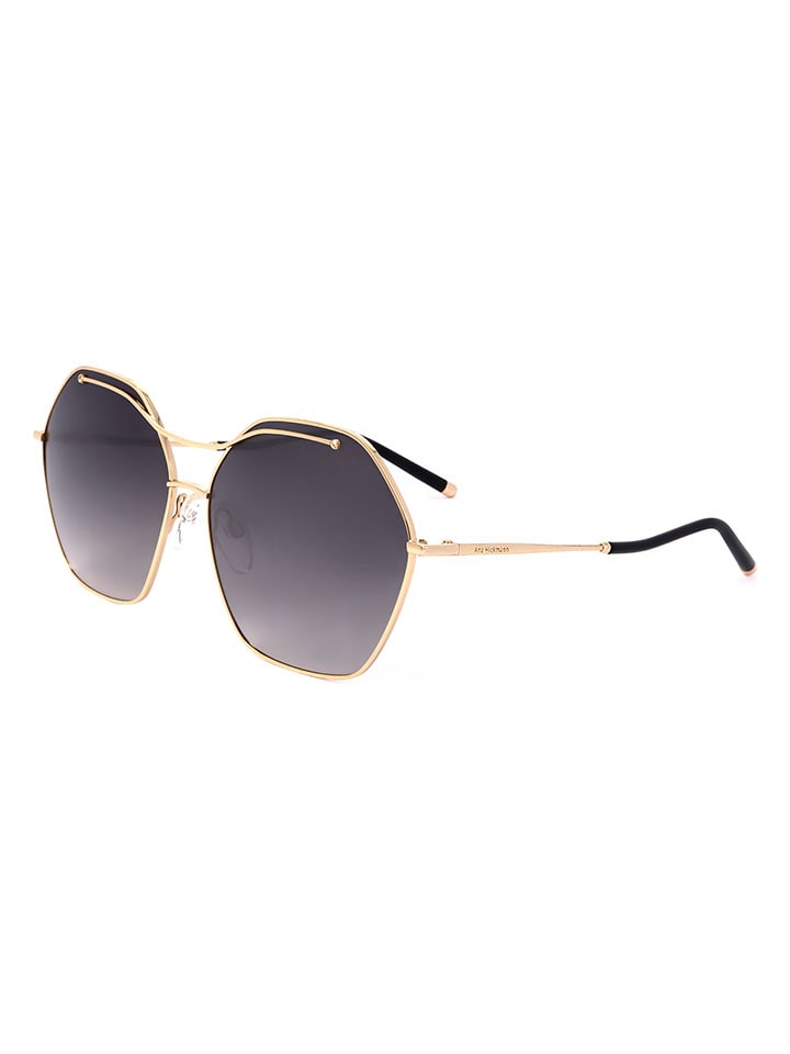 Ana Hickmann Damen-Sonnenbrille in Schwarz/ Gold günstig kaufen 63