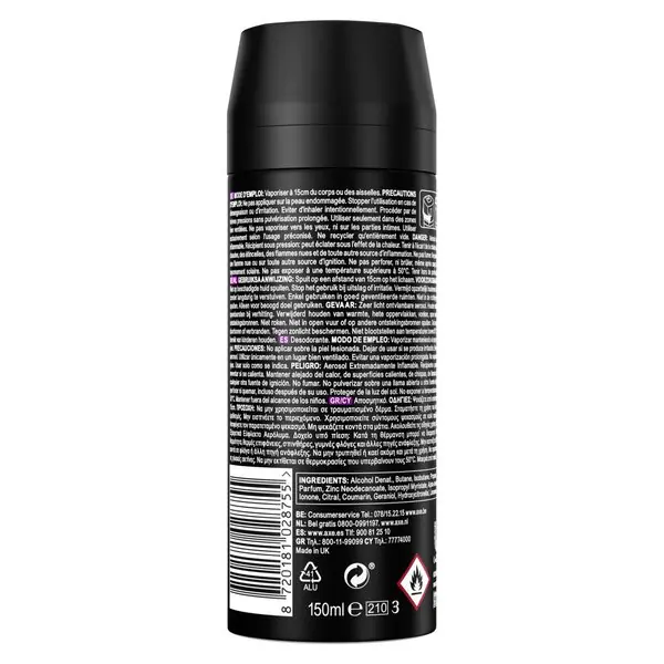Axe Excite deodorantti ja vartalosuihke 150ml