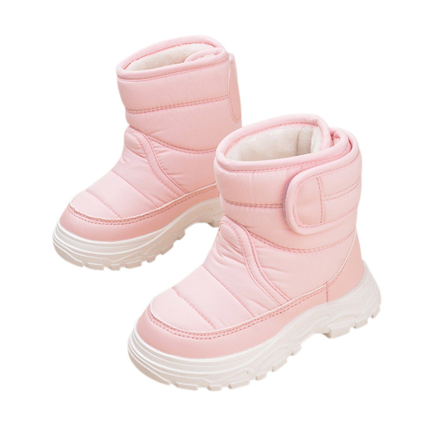 Daisred Warme Kinder-Schneestiefel Winterstiefel Bequem Stiefel
