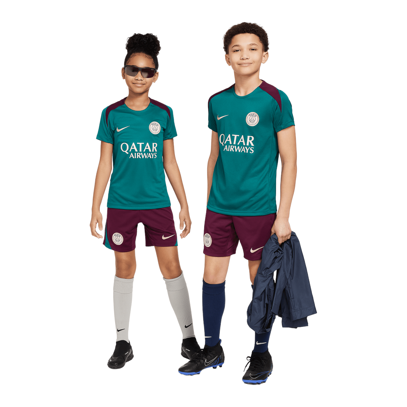 Nike Paris St. Germain Trainingsshirt Kids Grün F382