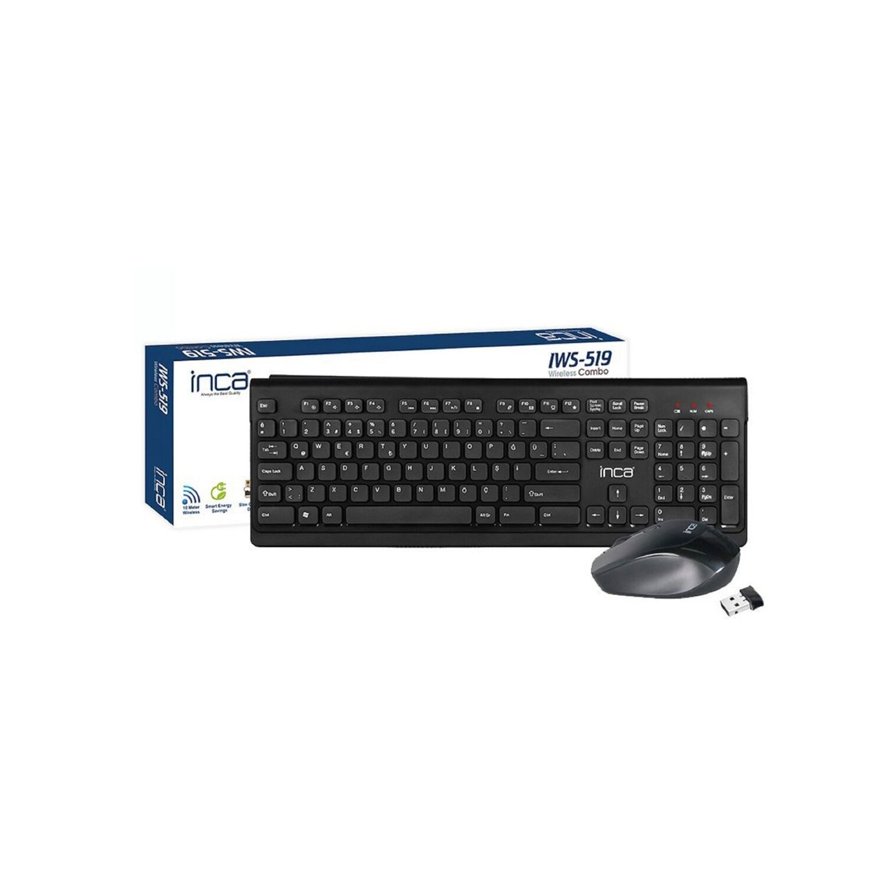 Inca IWS-519 Wireless Tastatur und Maus set, wireless Set, Bluetooth Multimedia-Tastatur und Maus Set