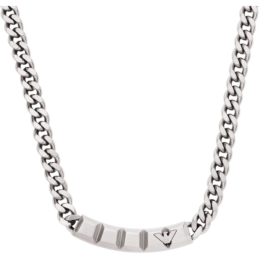 Emporio Armani Chaînette Acier inoxydable collier