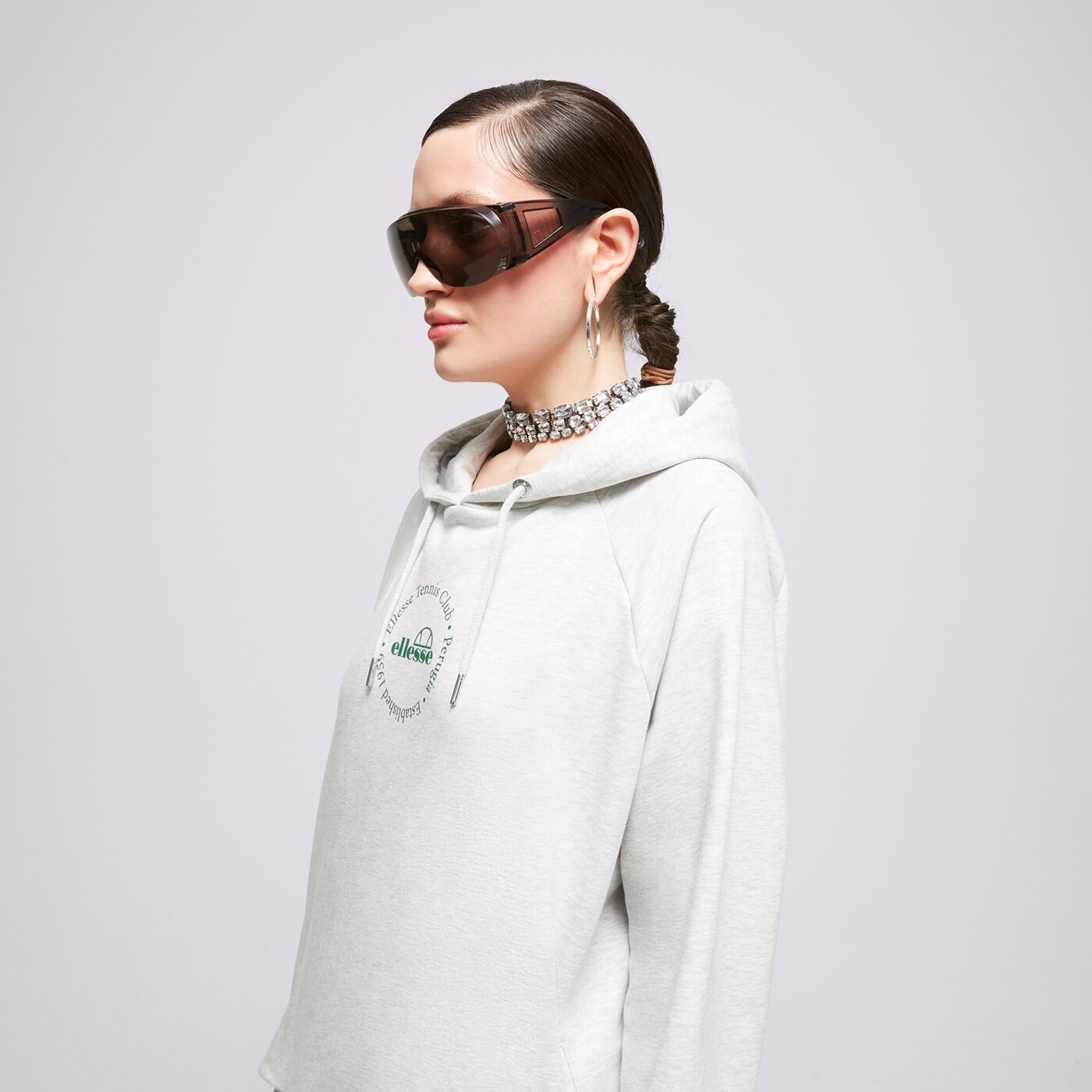 ELLESSE SWEATSHIRT Z KAPTUREM GIARADINI LGREY MRL OH HOODY Grau