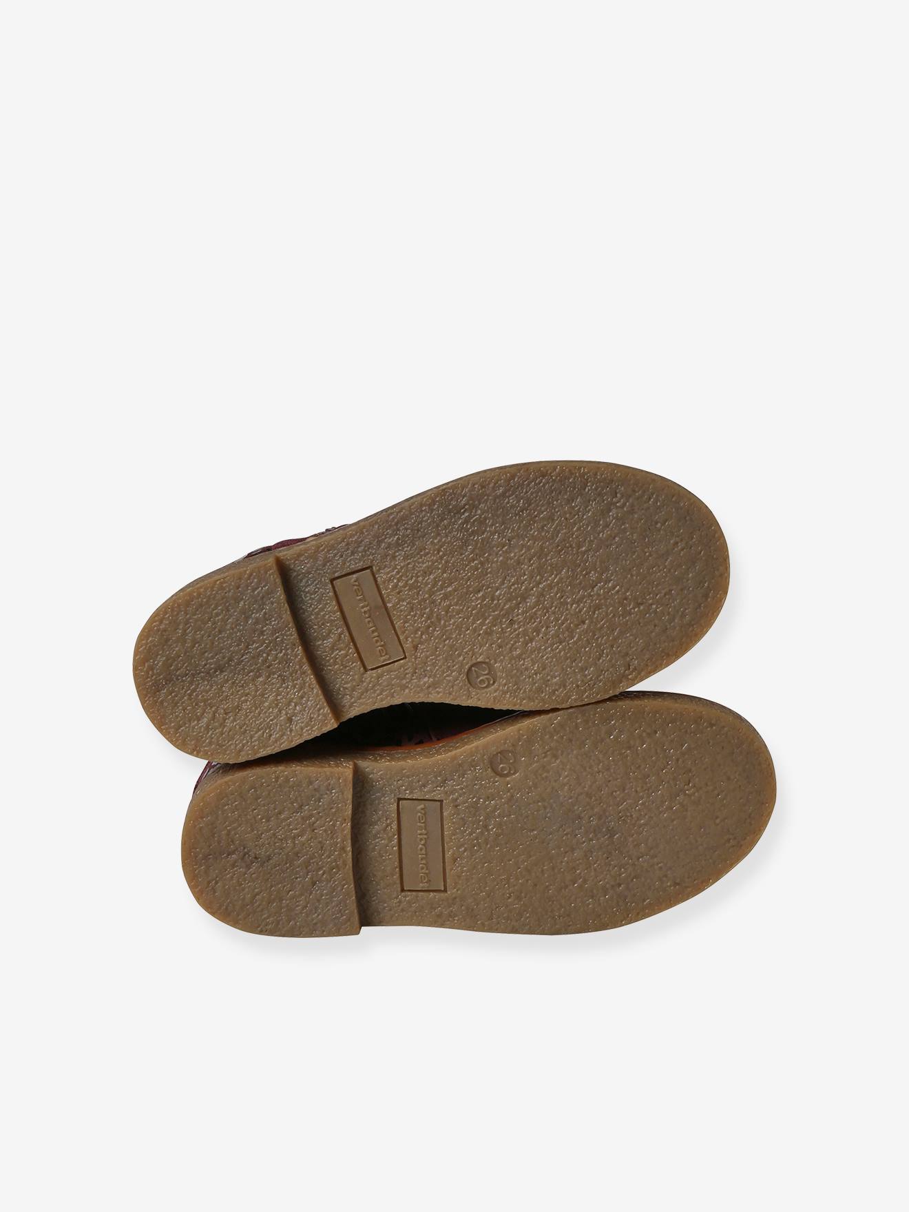 Vertbaudet Mädchen Boots mit Anziehtrick - bordeaux