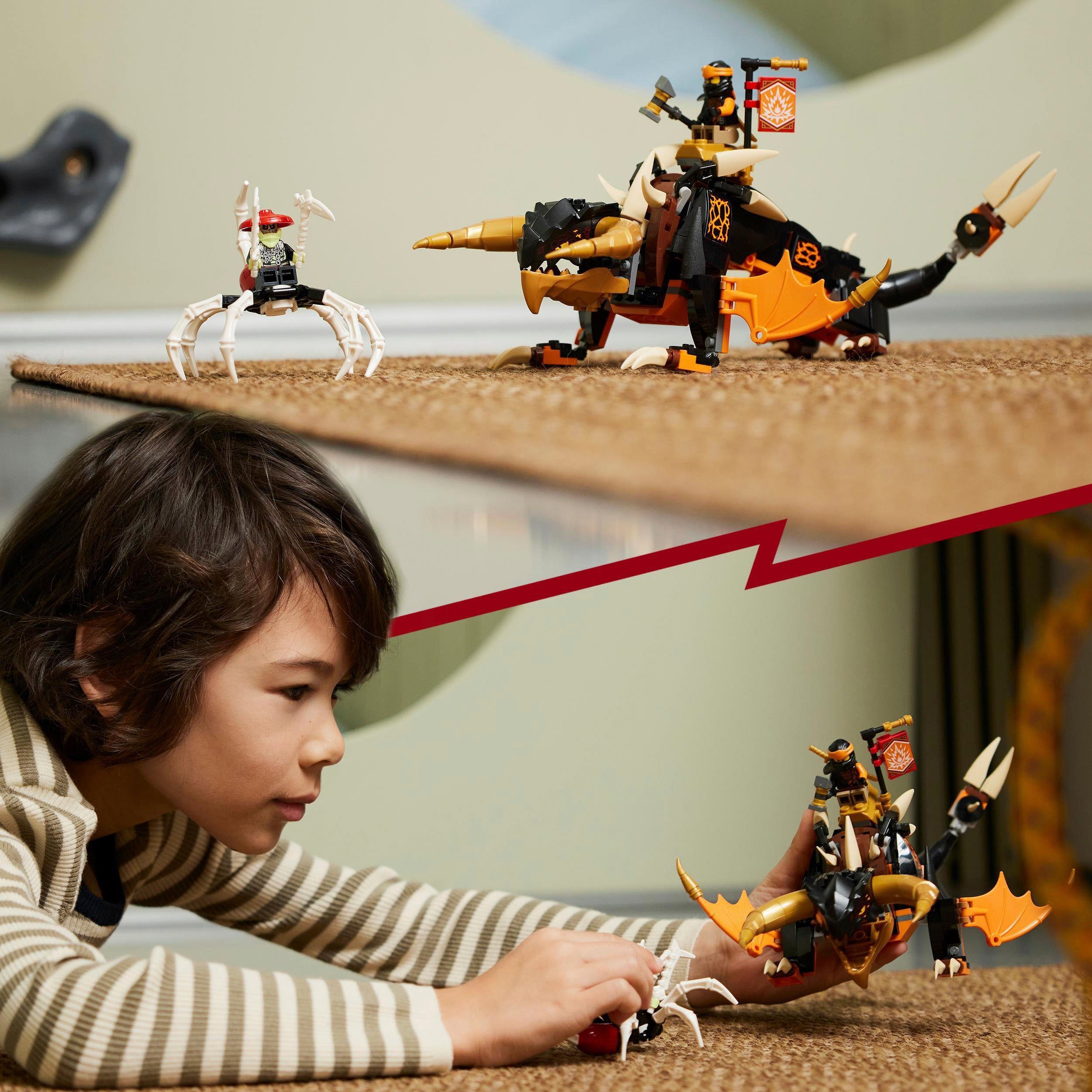 LEGO® Konstruktionsspielsteine Coles Erddrache EVO (71782), LEGO® NINJAGO, (285 St), Made in Europe