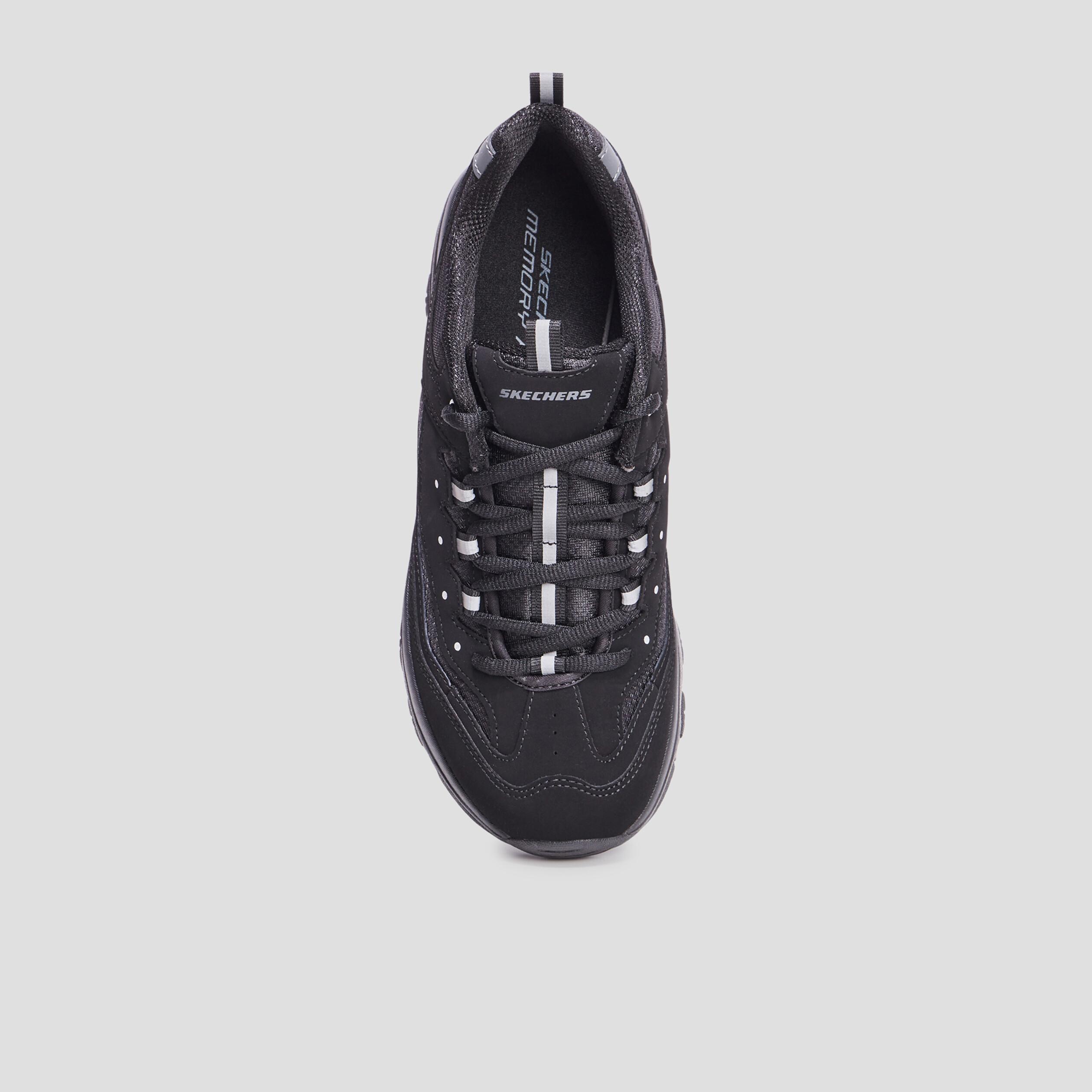 Baskets running mémoire forme Skechers noir femme | La Halle