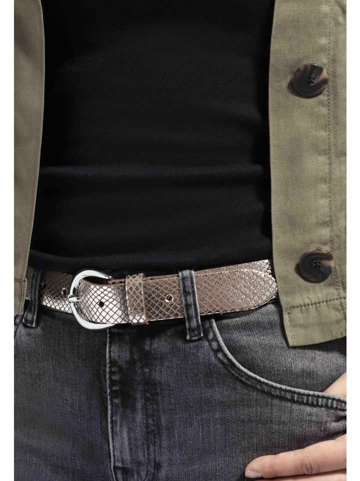 Tamaris Gürtel Essential Classics in taupe silber metallic 6215 günstig kaufen