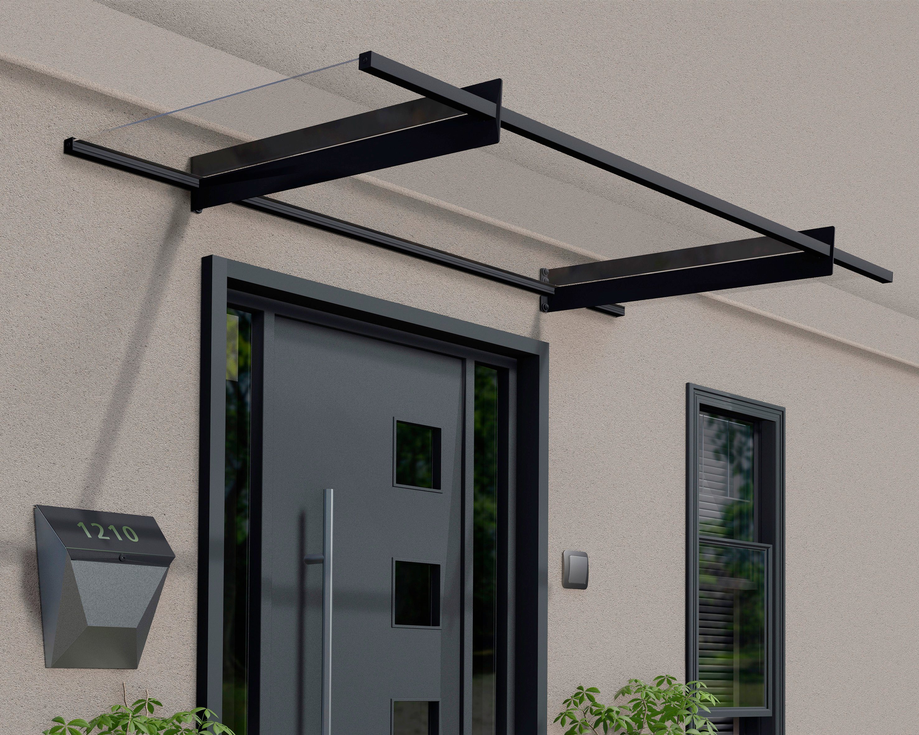 Palram - Canopia Vordach Nancy 20550, BxT: 206x94 cm