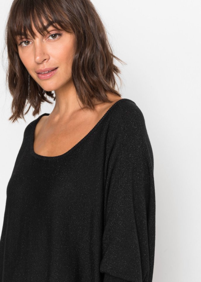 Strickkleid mit Glitzer