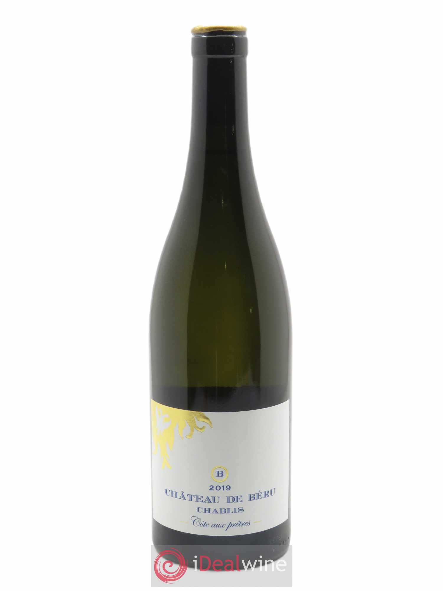 Chablis Côte aux prêtres Château de Béru  2019 - Lot de 1 Bouteille