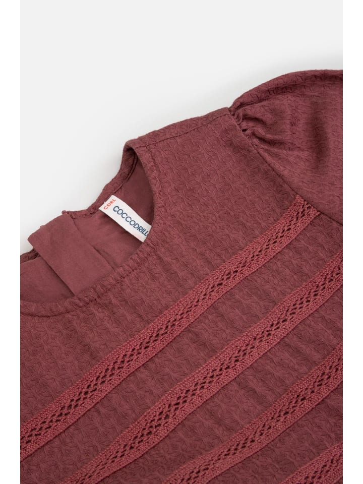 Coccodrillo Stoffkleid in dunkelrot günstig kaufen