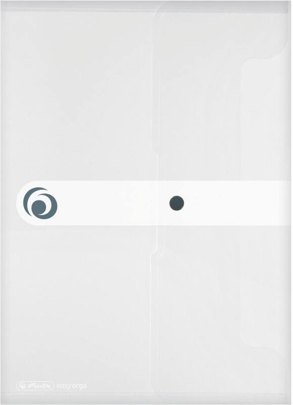 herlitz easy orga to go Dokumentenmappe docfoldPP Druckknopf Polypropylen Hochformat 18 (B) x 25,2 (T) x 0,6 (H) cm Transparent 11207065