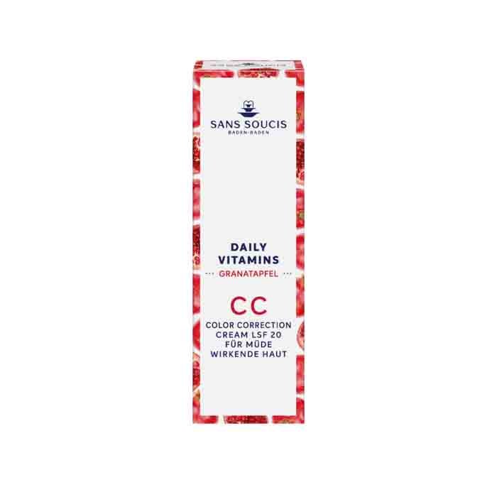 Sans Soucis Daily Vitamins CC Color Correction Pflege LSF 20 Anti-Müdigkeit - Granatapfel